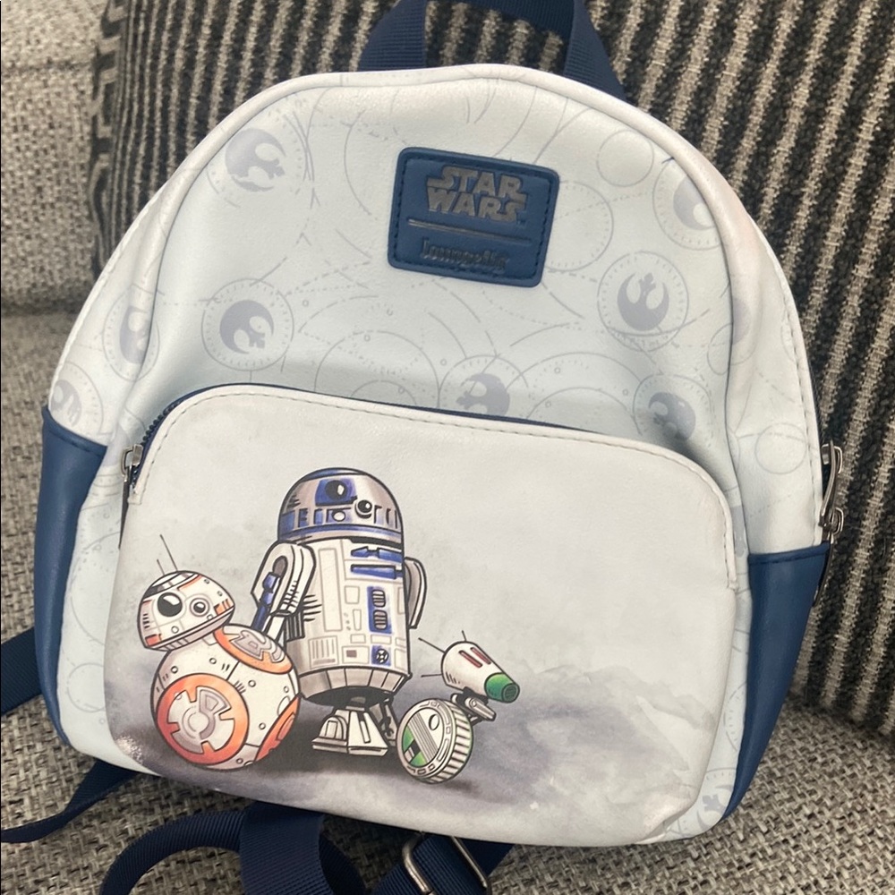 Loungefly Star Wars Droids Mini Backpack - Picture 5 of 11